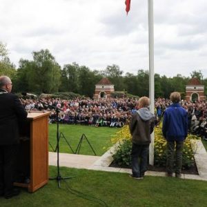 Ceremony Canadian War Cemetery 2014