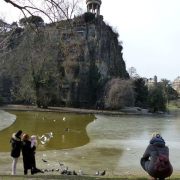 Parc des Buttes Chaumont glacées