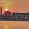 Sunsets in cities and villages