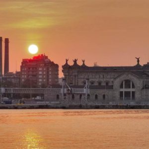 Sunsets in cities and villages