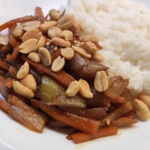 A very simple asian meal